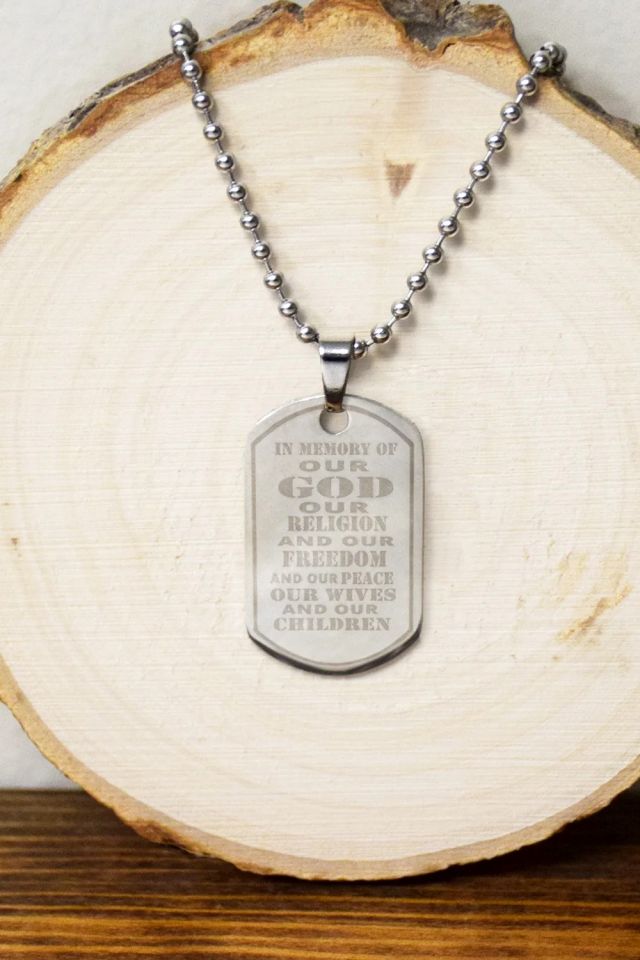 Military Star Dog Tag - Ringmasters Jewelry and LDS Gifts